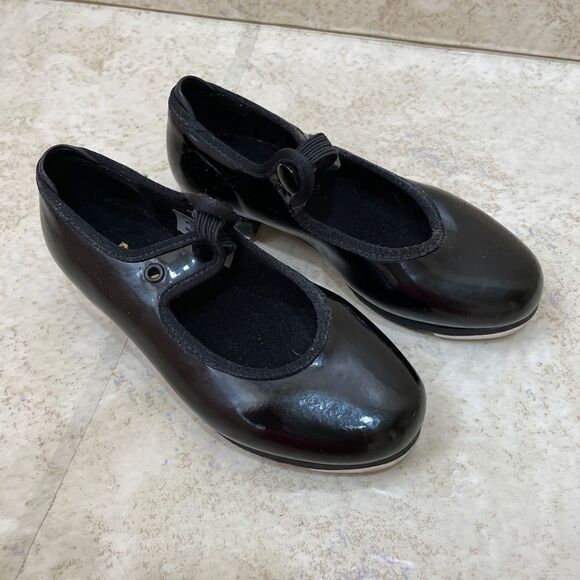 BLOCH ANNIE TYVETTE TAP SHOES IN BLACK PATENT‎ - Picture 2 of 8